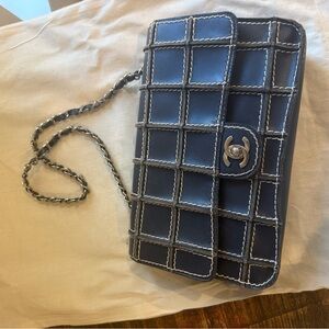 Chanel Navy Blue Quilted Chain Bag
